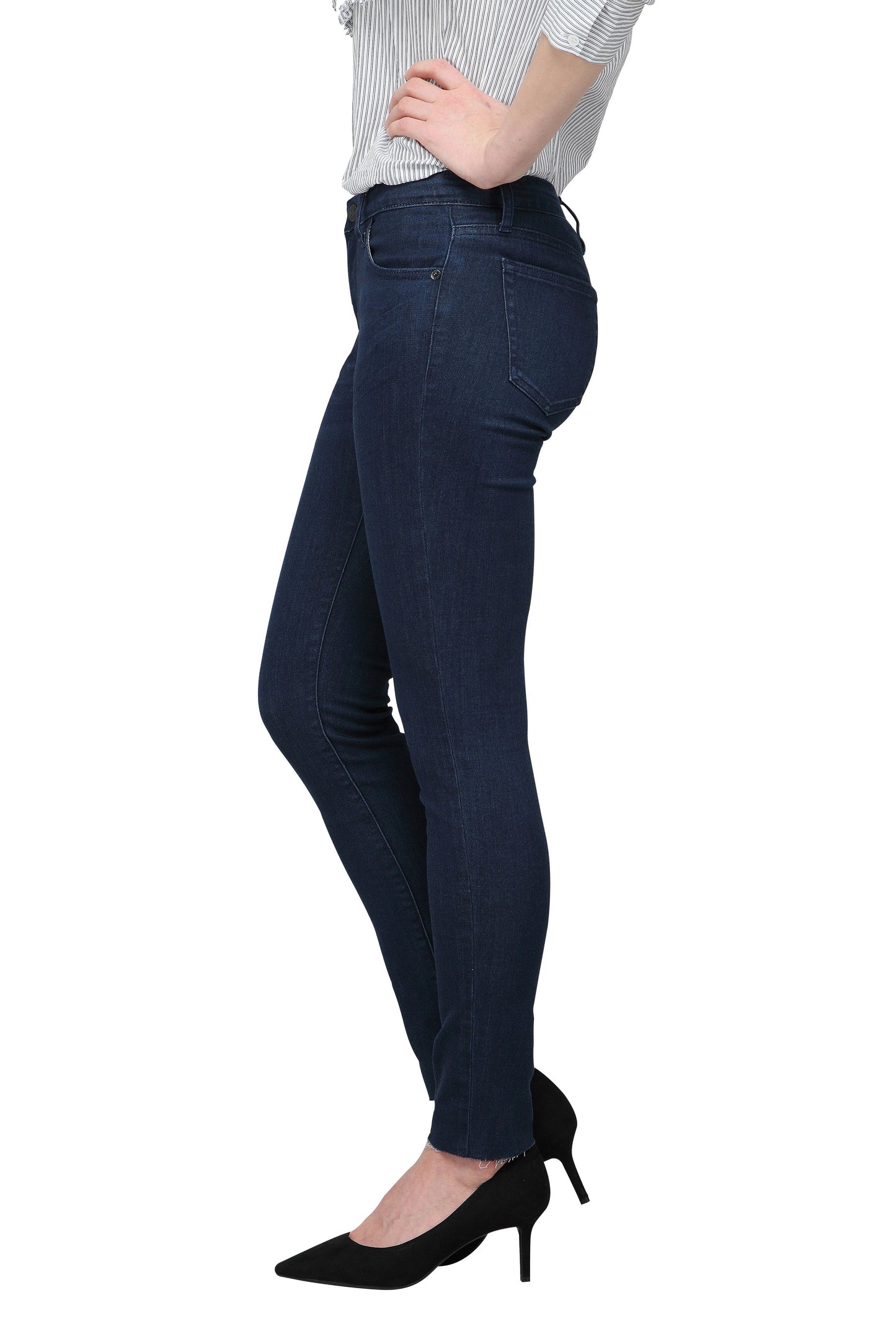 Acacia (Dark Blue Skinny Ankle Jeans)