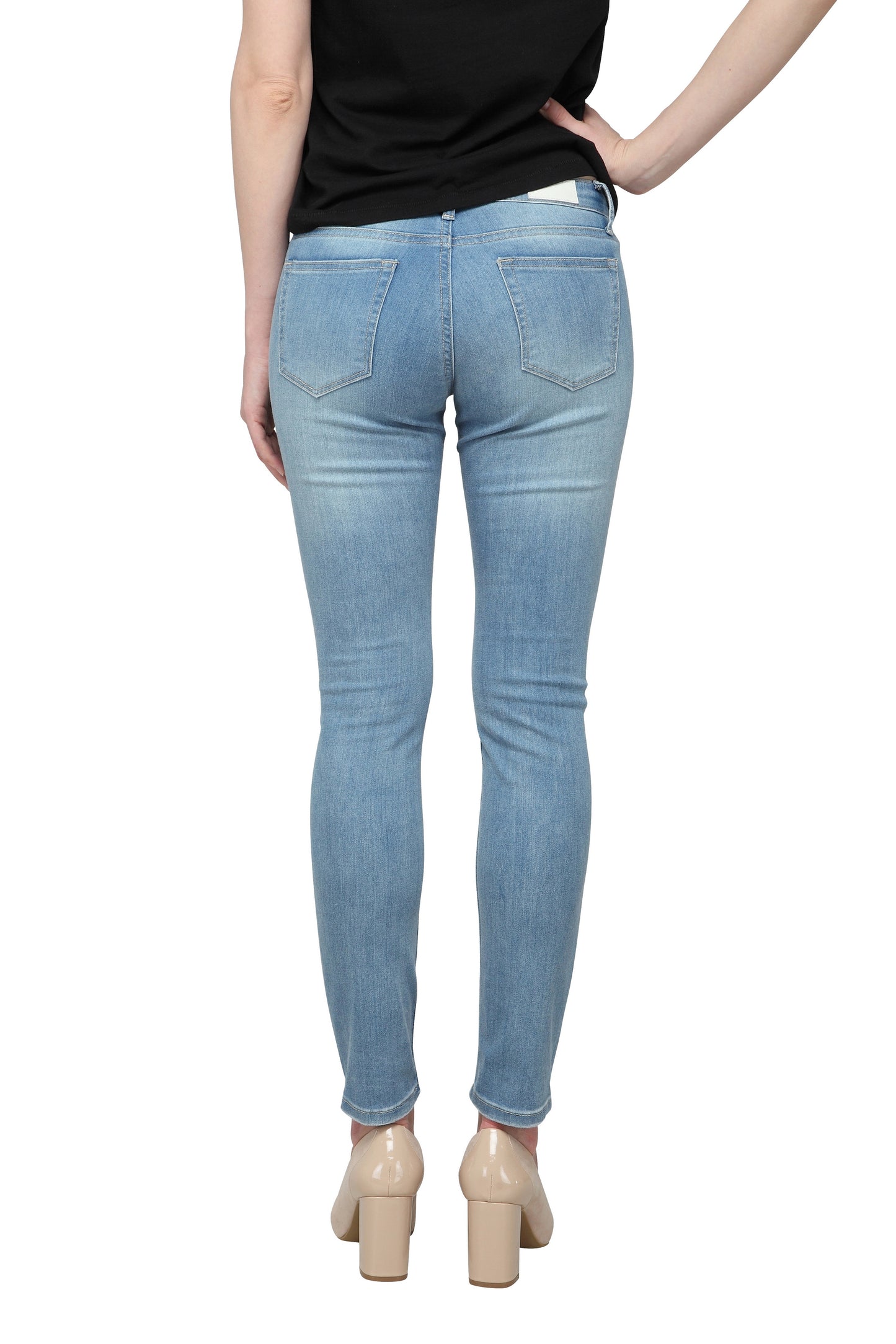 Pensee-AK (Light Blue Skinny Ankle Jeans)