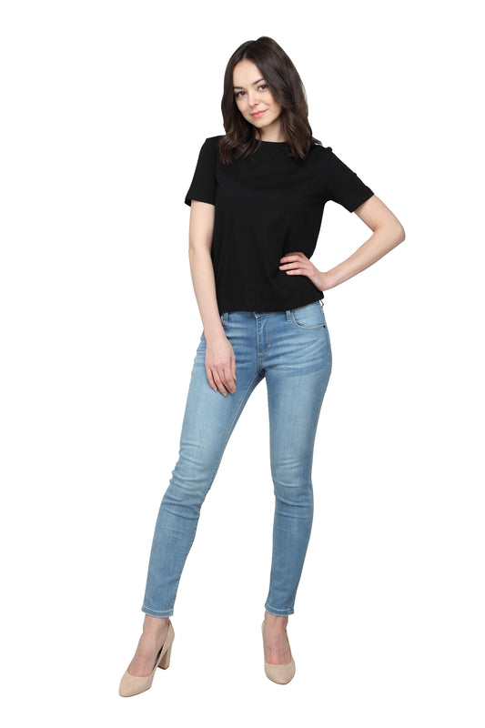 Pensee-AK (Light Blue Skinny Ankle Jeans)