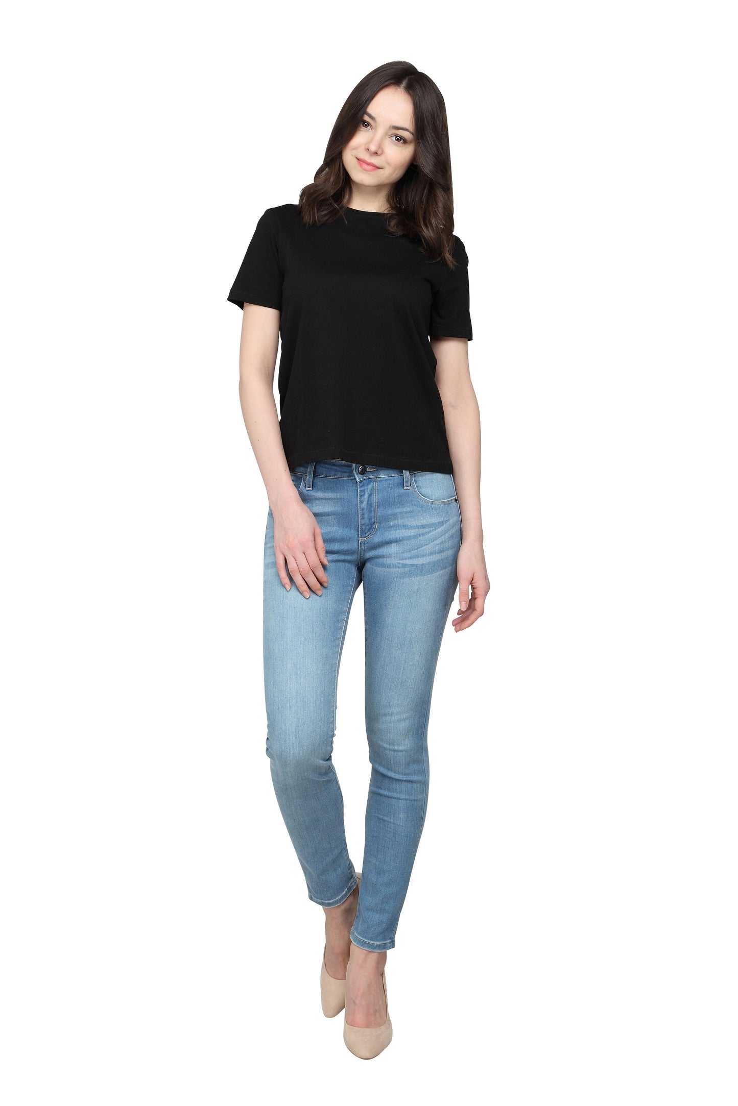 Pensee-AK (Light Blue Skinny Ankle Jeans)