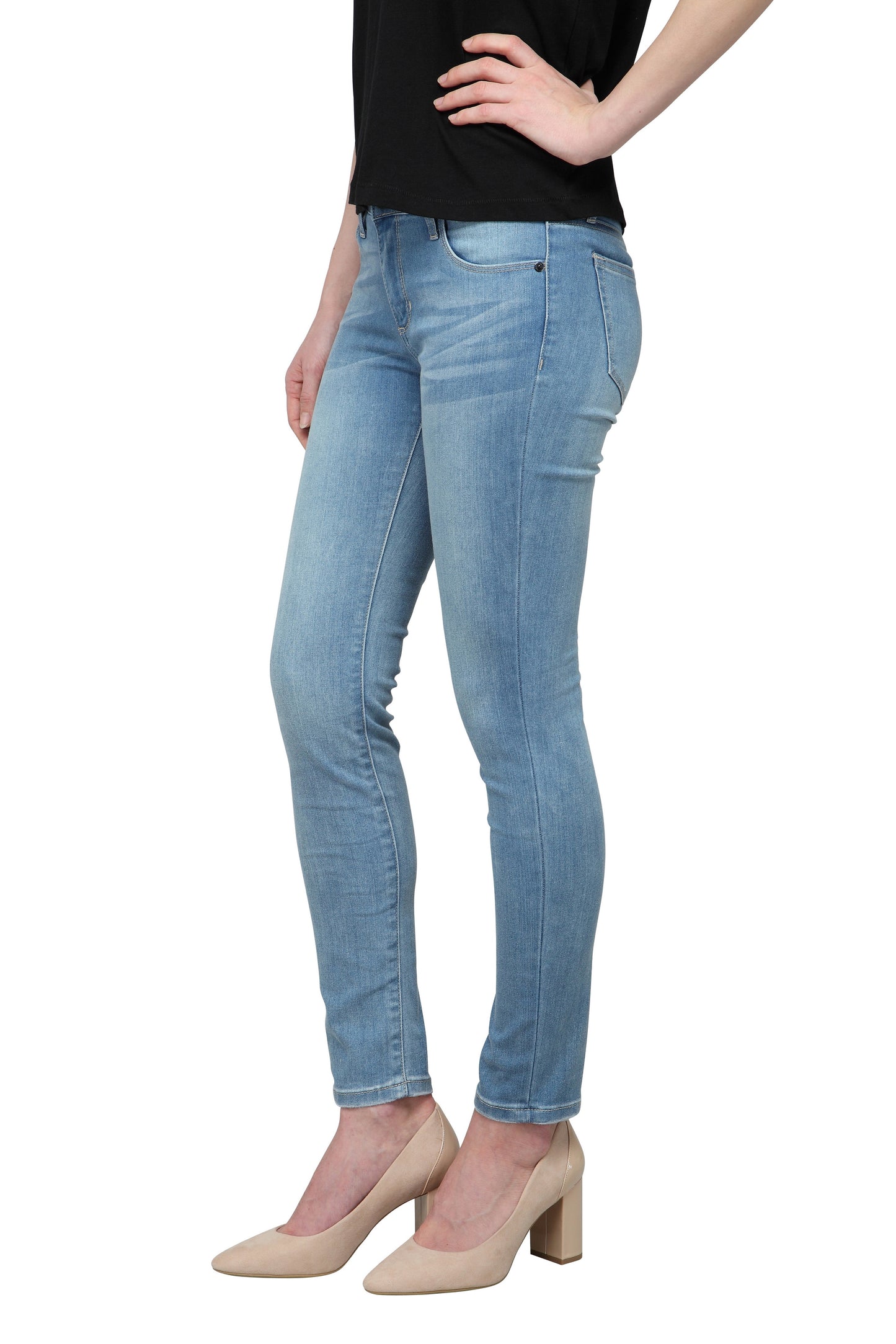 Pensee-AK (Light Blue Skinny Ankle Jeans)
