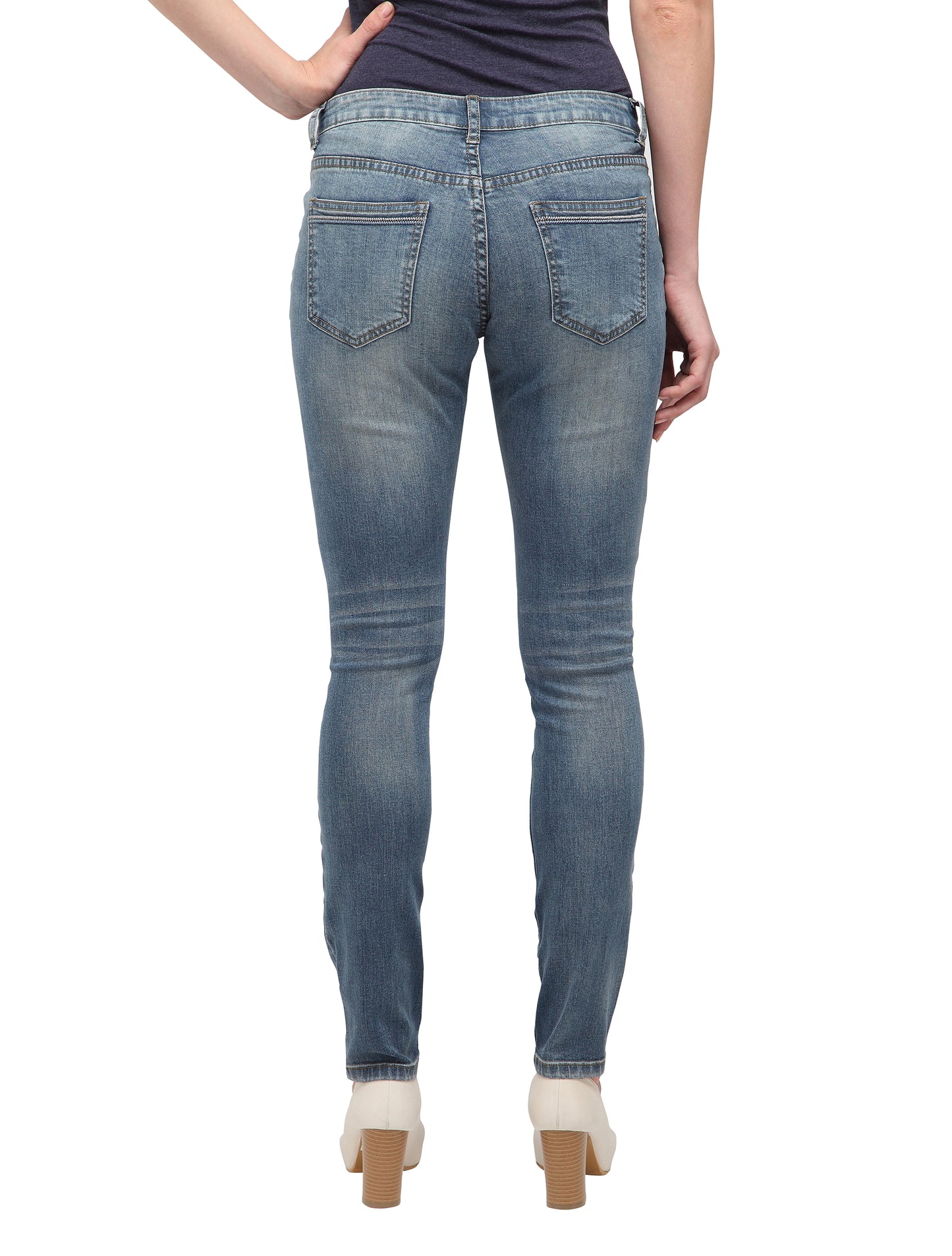 Lilas (Plain Blue Skinny Jeans)