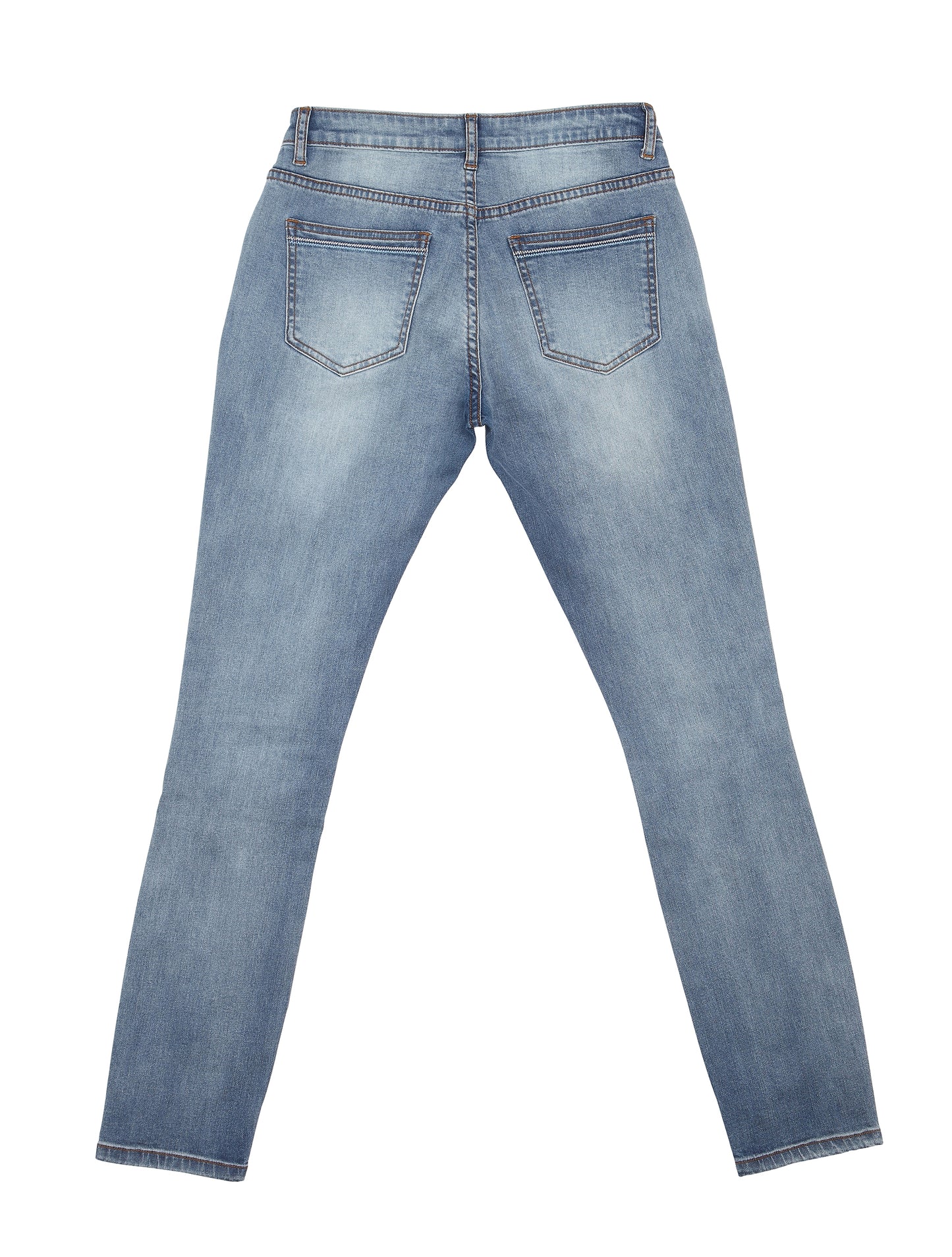 Azalee (Distressed Light Blue Skinny Jeans)