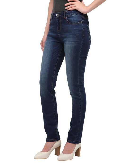 Tulipe (Dark Blue Straight Jeans)
