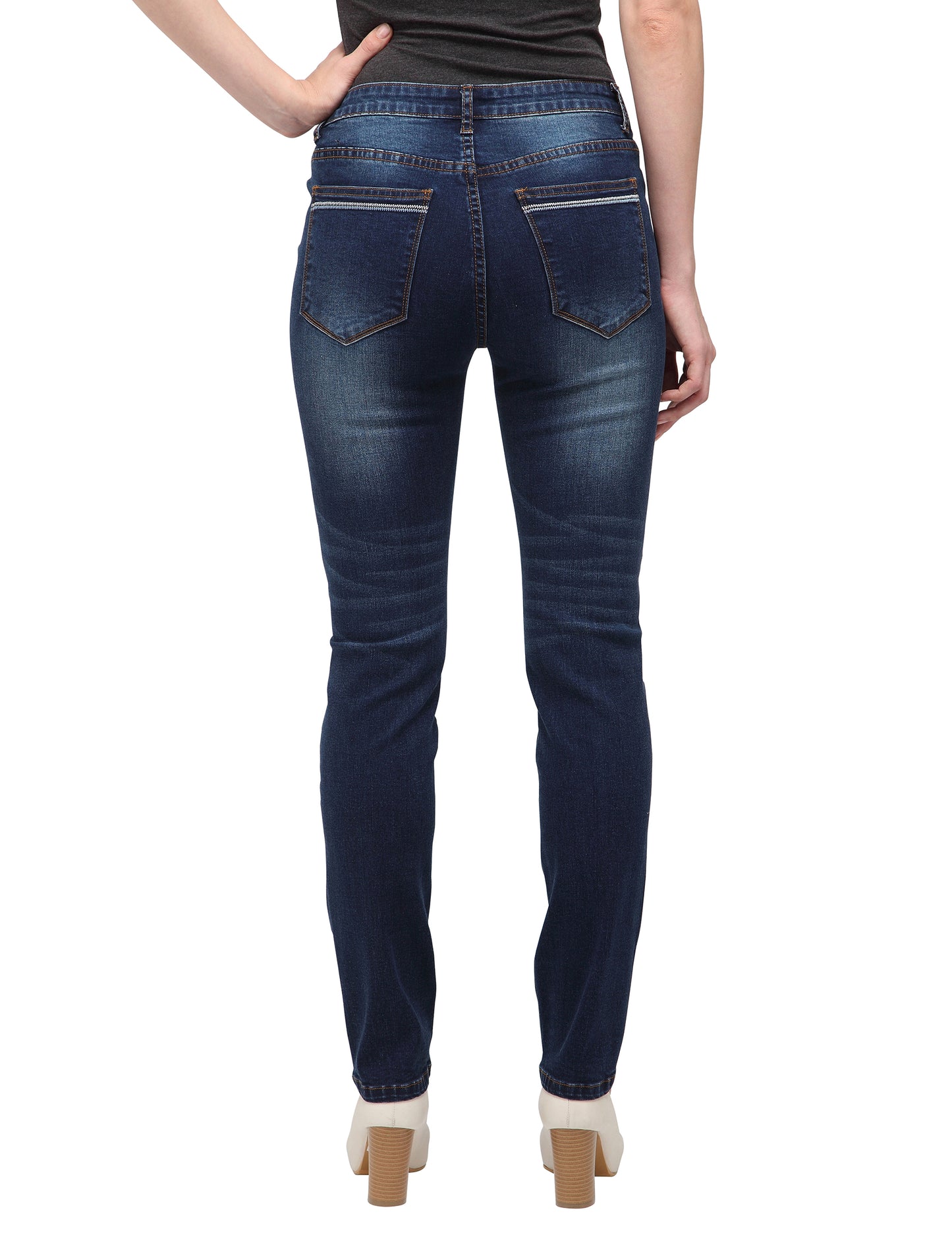 Tulipe (Dark Blue Straight Jeans)