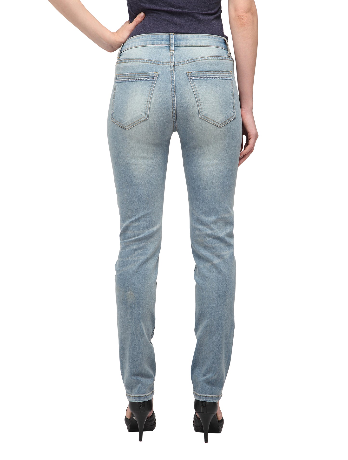 Souci (Light Blue Straight Jeans)