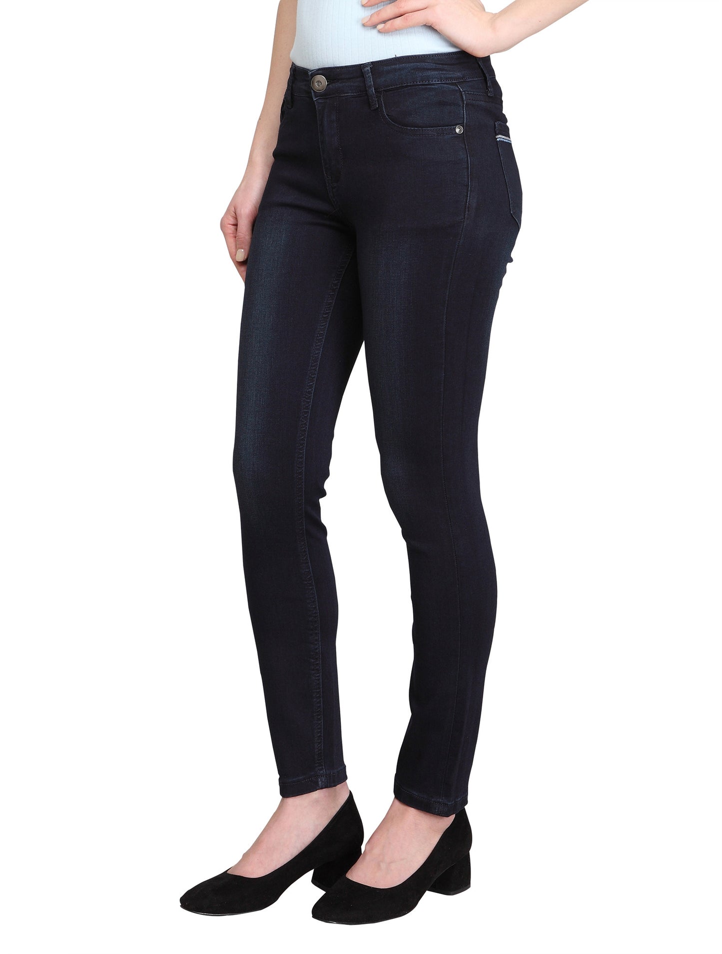 Lis-AK (Dark Blue Skinny Ankle Jeans)