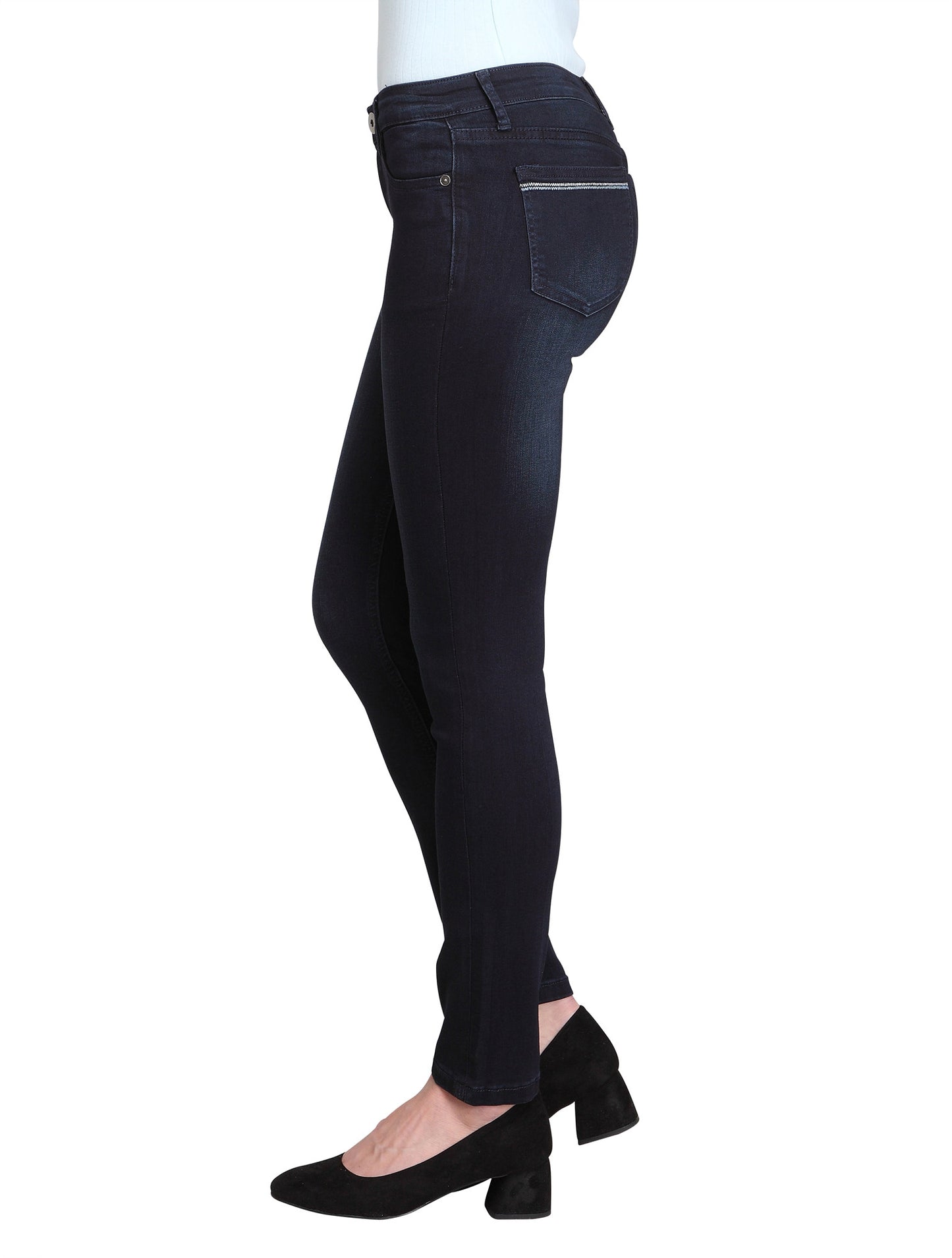 Lis-AK (Dark Blue Skinny Ankle Jeans)