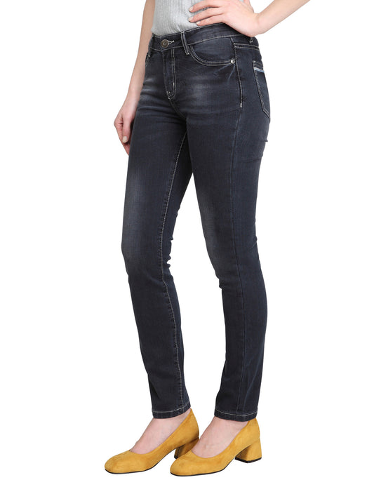 Lavende-AK (Dark Blue Skinny Ankle Jeans)