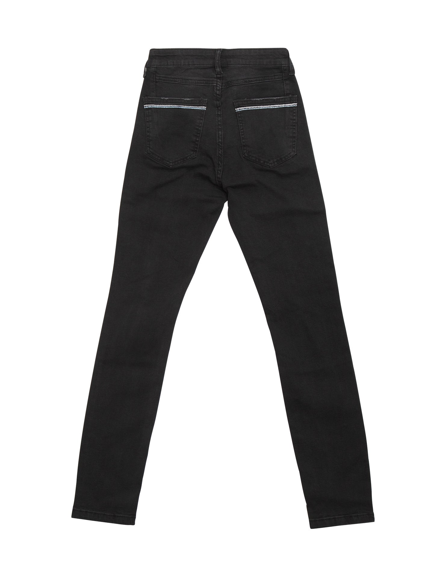 Dahlia-AK (Distressed Black Skinny Ankle Jeans)