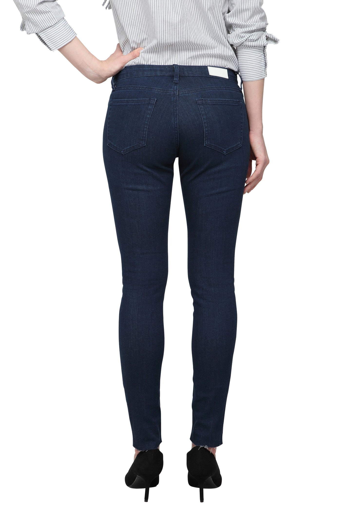 Acacia (Dark Blue Skinny Ankle Jeans)