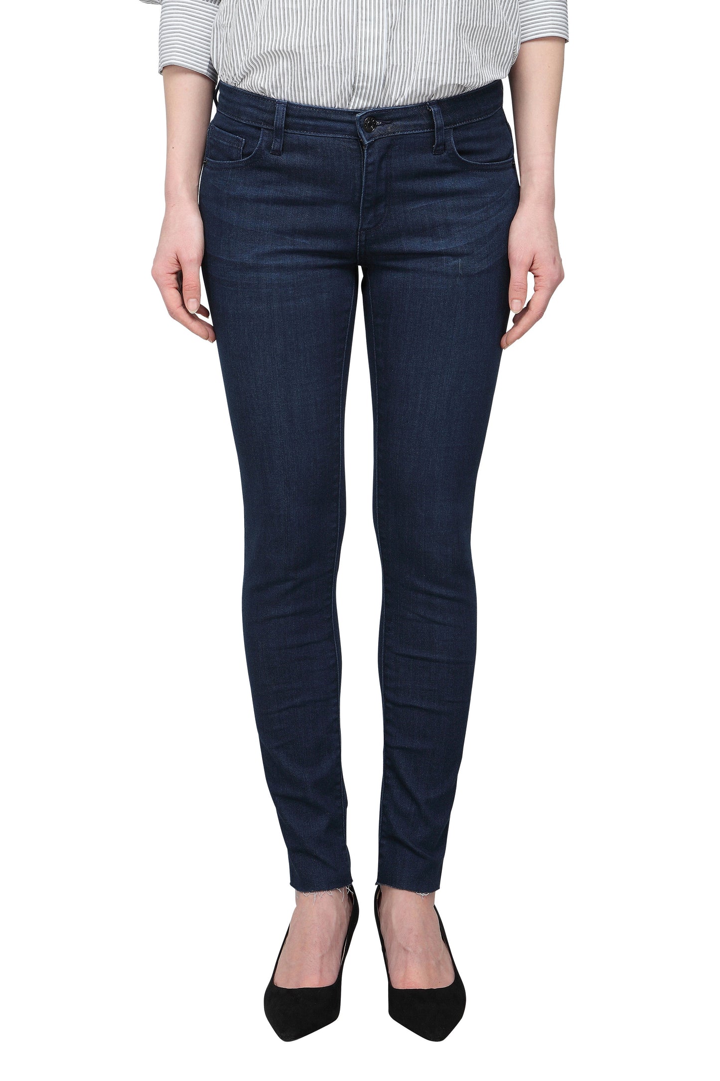 Acacia (Dark Blue Skinny Ankle Jeans)