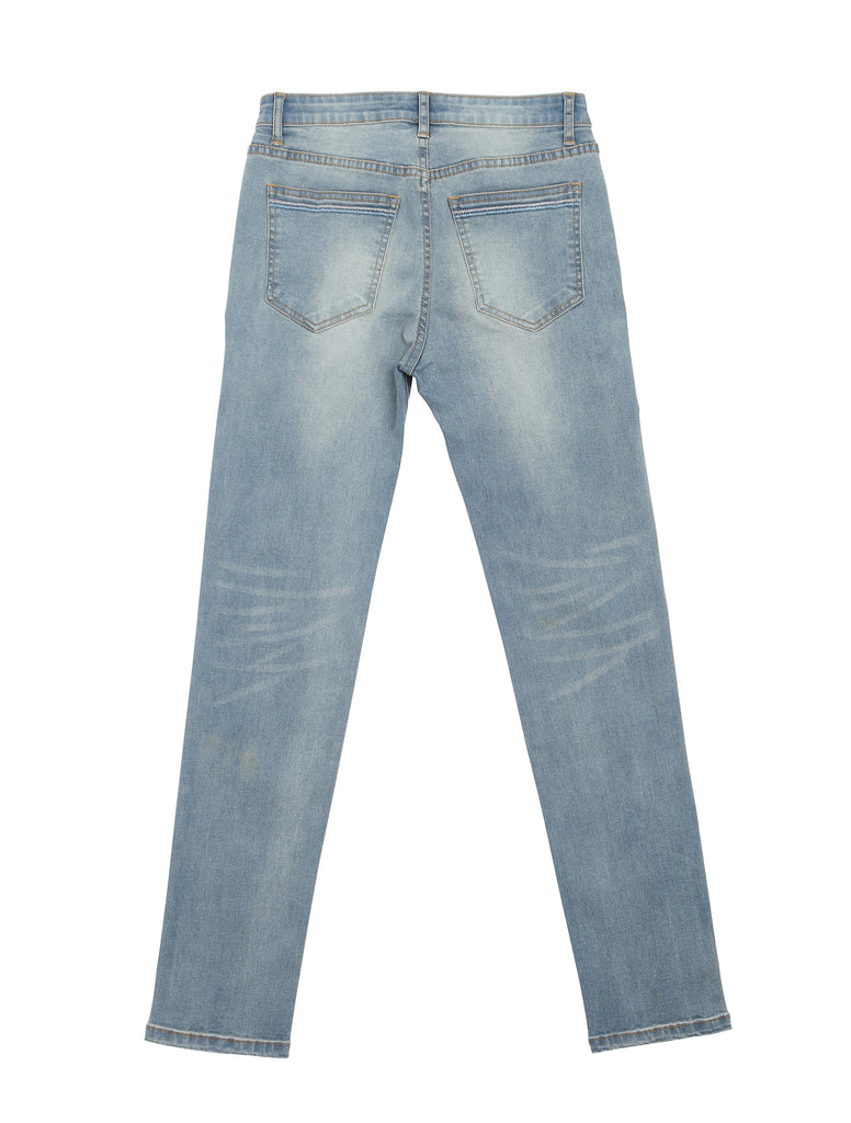 Souci (Light Blue Straight Jeans)
