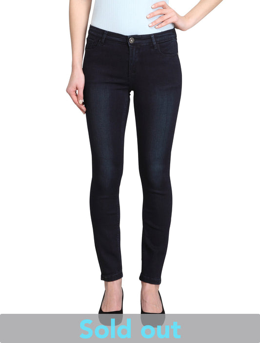 Lis-AK (Dark Blue Skinny Ankle Jeans)